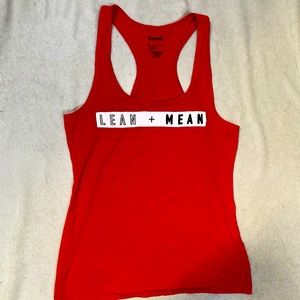 Reebok, large, tank. ‘Lean & Mean’. Size L